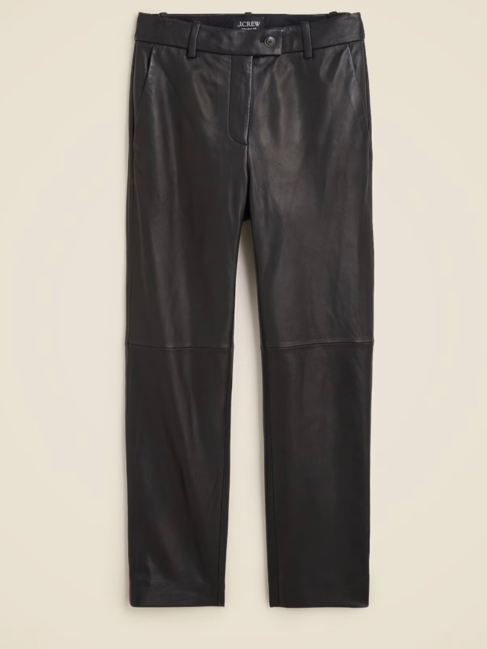 JCrew Collection leather pants in Brown/black size 2. Style CC491